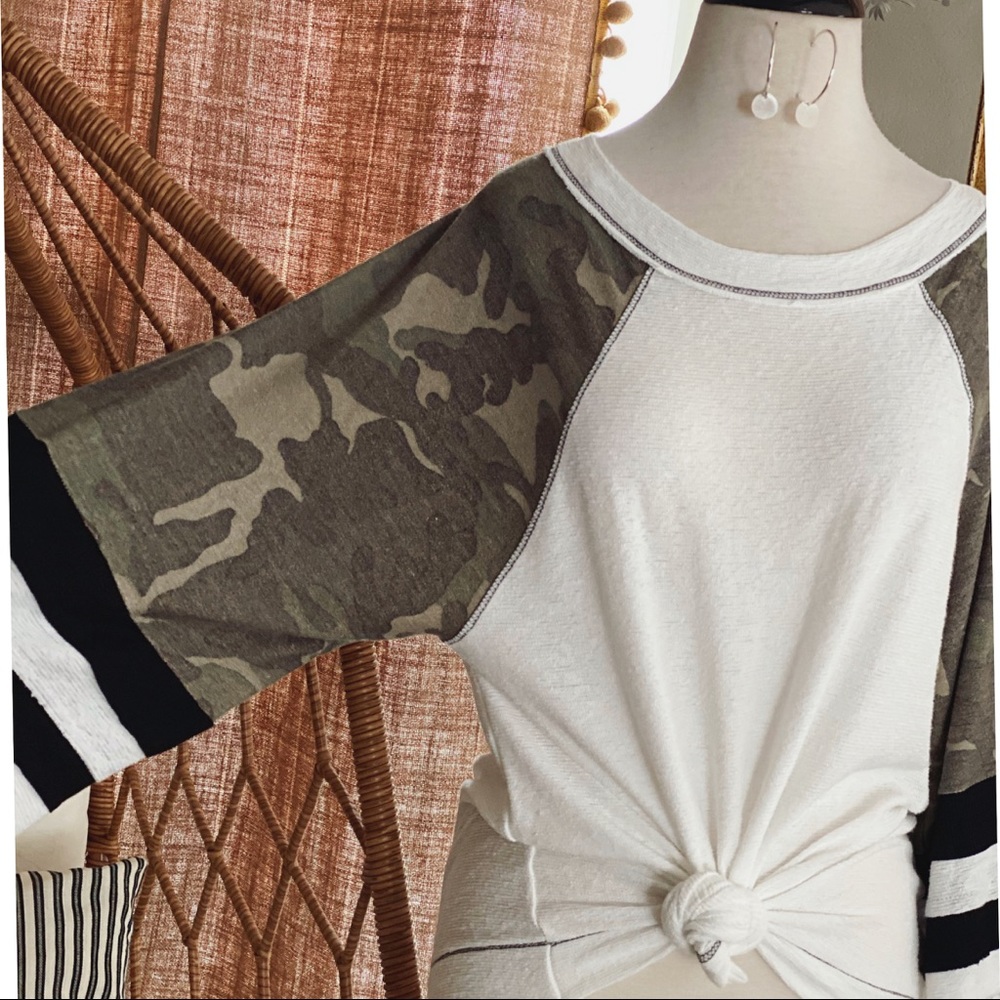 Camo Baseball Tee